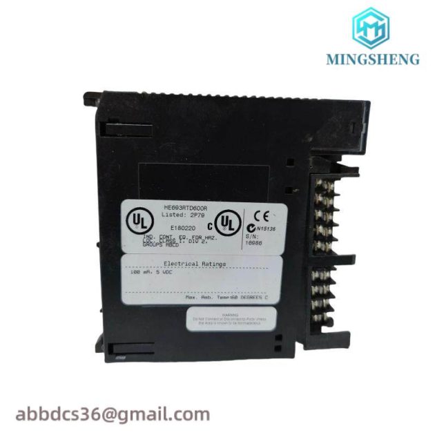 GE HE693RTD600R: High Precision Rugged Input Module for Industrial Automation