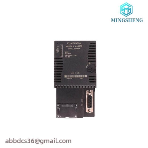 GE IC200CMM020: Modbus Master Module, Enhancing Industrial Automation Efficiency