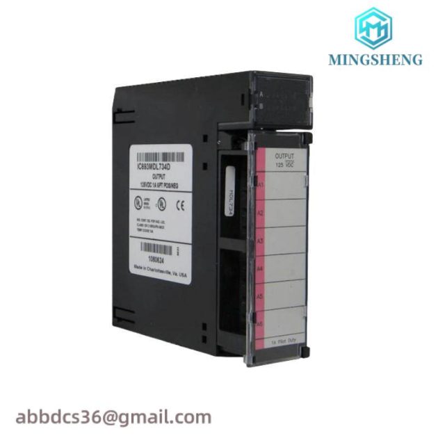 GE IC693MDL734D: Industrial Positive/Negative Logic Output Module, 1 Amp Capacity