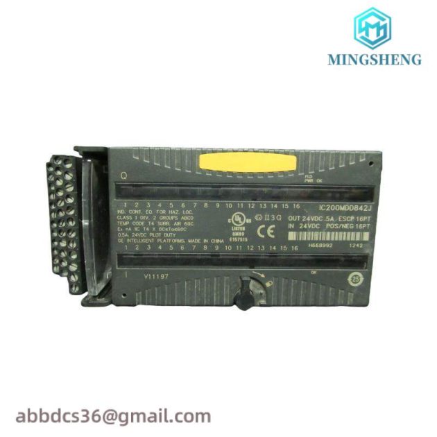 GE IC200MDD842J: High-Performance Mixed 24VDC Output ESCP Input Module