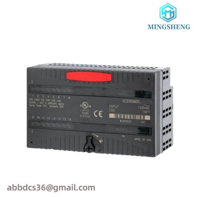 GE IC200MDL241: 16-Point AC Input Module for Industrial Control Systems