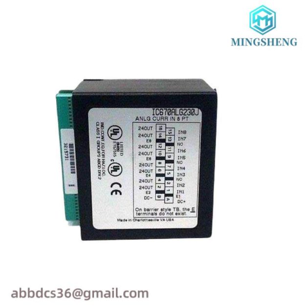 GE IC670ALG230 Analog Input Current - 8 Channel Module