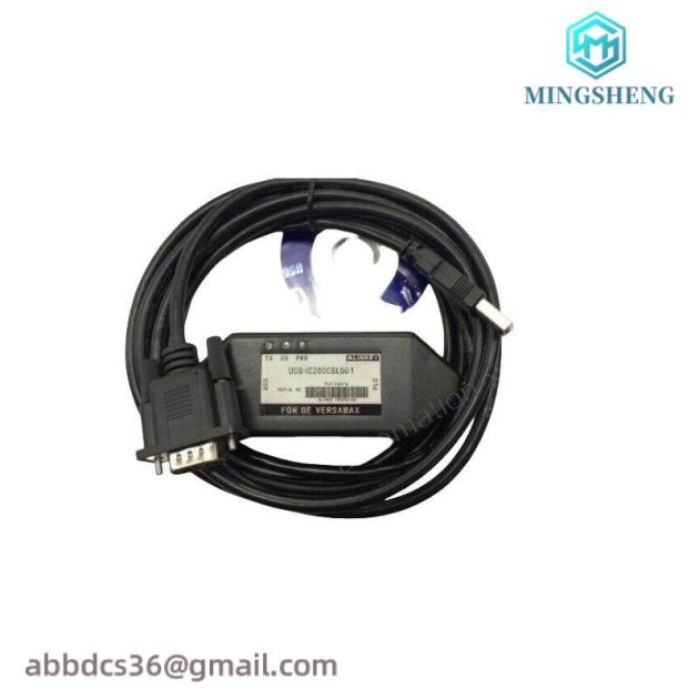 GE IC200CBL001: Industrial Communication Cable for PLC Control Systems